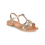 Les tropeziennes - sandales pour femme en cuir hironela - dor - 37