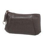 Trousse de maquillage grard henon softline en cuir de vachette lisse gh33595 - marron