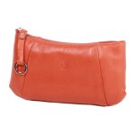 Trousse de maquillage grard henon softline en cuir de vachette lisse gh33595 - orange
