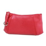 Trousse de maquillage grard henon softline en cuir de vachette lisse gh33595 - rouge