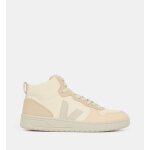 Veja - baskets montantes cuir grain� - beige - 38