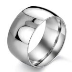 Zense - bague pour homme en acier de titane argent zr0163