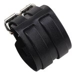 Zense - bracelet de force noir en cuir pour homme avec double lanières zb0265 Zense - bracelet de force noir en cuir pour homme avec double lanières zb0265