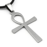 Zense - pendentif homme croix gyptienne en acier inoxydable zp0232