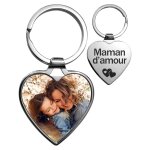 Porte - cls coeur personnalis photo et gravure