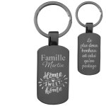 Porte - cls personnalis acier rectangulaire noir