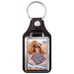 Porte clés photo métal et cuir 40x25 Porte clés photo métal et cuir 40x25