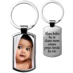 Porte - cls photo mtal rectangle arrondi