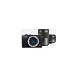 Appareil photo hybride - botier de camra canon eos m200 noir avec objectifs ef - m 15 - 45mm et ef ...