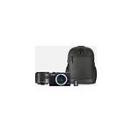Appareil photo hybride - canon eos m200 + objectif ef - m 15 - 45mm + sac � dos + carte sd