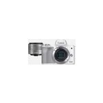 Appareil photo hybride canon eos m50 mark ii blanc + objectif ef - m 15 - 45mm f / 3. 5 - 6. 3 is stm ...