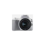 Canon appareil photo reflex eos 200d blanc + objectif ef - s 18 - 55mm f / 4 - 5. 6 is stm argent
