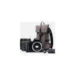 Canon appareil photo reflex eos 200d noir + objectif 18 - 55mm f / 4 - 5. 6 is stm noir + sac bp13 + ...