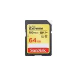 Carte mmoire sandisk extreme sdxc uhs - i c10, 64 go