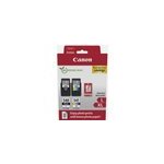 Cartouches d'encre � haut rendement canon pg - 540l noire et cl - 541xl couleur et papier photo - pack ...