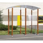 Abri fumeur avec banc