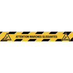 Adh�sif pour contremarche iso 7010 - attention marches glissantes - w011