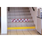 Adh�sif pour contremarche iso 7010 - ne pas courir dans les escaliers - p048