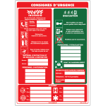Affichage obligatoire � compl�ter - consignes de s�curit� d'urgence
