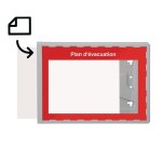 Affichage obligatoire � insert pour le plan d'�vacuation