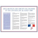 Affiche r�glementaire de la  d�claration des droits de l'homme et du citoyen  (ddhc)