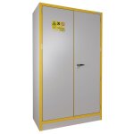 Armoire de scurit grise et jaune pour produits inflammables 30 minutes en14470 - 1