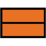 Autocollant orange adr vierge
