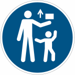 Autocollants et panneaux iso 7010 - tenir hors de port�e des enfants - m055