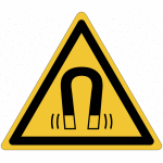 Autocollant toughwash avec pictogramme iso 7010  danger: champ magntique  - w006