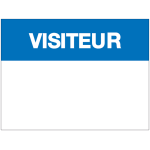 Badge adh�sif  visiteur