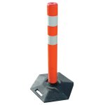 Balise de signalisation articule sur support mobile