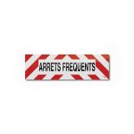 Bandeau  arrets frequents  rouge et blanc