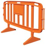 Barri�res de chantier incassables avec surface de marquage personnel