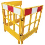 Barrires de chantier rigide workgate en polypropylne jaune