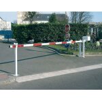 Barri�re levante avec lisse aluminium t�lescopique