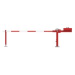 Barri�res de parking levantes avec r�flecteurs rouges