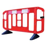 Barrire de scurit chantier plastique rouge et blanche jsp titan