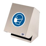 Bo�te en inox grand mod�le pour �cran facial et masque de protection respiratoire