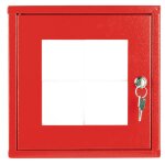Bo�te sous verre dormant avec fermeture par cl�