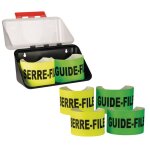 Bo�tier mural avec 3 brassards serre - file et 3 guide - file