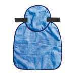 Cache nuque rafrachissant bleu pour casque