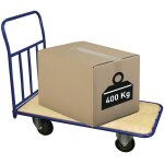 Chariot de manutention universel plateforme bois