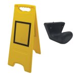 Chevalet de signalisation de danger vierge avec insert magn�tique