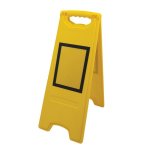 Chevalet de signalisation de danger vierge avec insert magntique