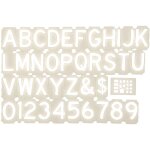 Chiffres et lettres autocollants pr�d�coup�s en vinyle - en coffret