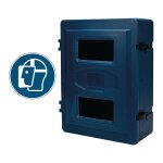 Coffre de rangement pour visi�res de protection verrouillable