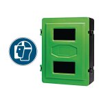 Coffre de rangement pour visi�res de protection verrouillable