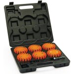 Coffret de 6 balises lumineuses de signalisation routire