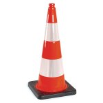 C�nes de chantier r�tror�flechissants lest�s - classe 2