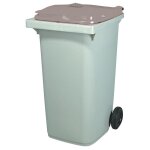 Conteneurs poubelles � couvercles color�s
